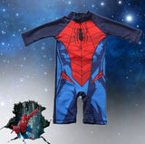 Superhero Prints Boy's Swimsuit Baby Swimwear Child Bathing Suit One-piece Swimsuit Batman Spiderman Swimwear With Cap Sw