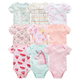 2019 New Baby Bodysuit Cotton Pyjamas bebe Newborn Baby Girl Clothes Set Body bebes Short Sleeve roupa de bebe Baby Boy Clothing