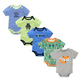 2019 New Baby Bodysuit Cotton Pyjamas bebe Newborn Baby Girl Clothes Set Body bebes Short Sleeve roupa de bebe Baby Boy Clothing