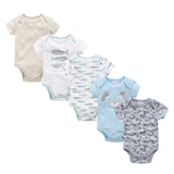 2019 New Baby Bodysuit Cotton Pyjamas bebe Newborn Baby Girl Clothes Set Body bebes Short Sleeve roupa de bebe Baby Boy Clothing