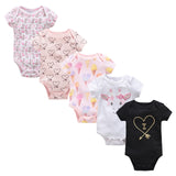 2019 New Baby Bodysuit Cotton Pyjamas bebe Newborn Baby Girl Clothes Set Body bebes Short Sleeve roupa de bebe Baby Boy Clothing