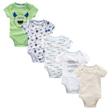 2019 New Baby Bodysuit Cotton Pyjamas bebe Newborn Baby Girl Clothes Set Body bebes Short Sleeve roupa de bebe Baby Boy Clothing