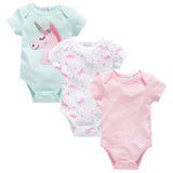 2019 New Baby Bodysuit Cotton Pyjamas bebe Newborn Baby Girl Clothes Set Body bebes Short Sleeve roupa de bebe Baby Boy Clothing