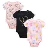 2019 New Baby Bodysuit Cotton Pyjamas bebe Newborn Baby Girl Clothes Set Body bebes Short Sleeve roupa de bebe Baby Boy Clothing