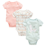 2019 New Baby Bodysuit Cotton Pyjamas bebe Newborn Baby Girl Clothes Set Body bebes Short Sleeve roupa de bebe Baby Boy Clothing