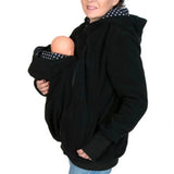 Winter Pregnant Sweatshirt Woman Kangaroo Hoodies with Parent Child Baby Carrier