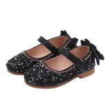 Children Leather Shoes Child Girls Princess Spring Autumn Shoes Chaussure Enfants Sandals Party Sequins Dance Shoes