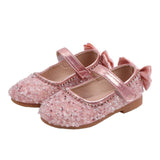 Children Leather Shoes Child Girls Princess Spring Autumn Shoes Chaussure Enfants Sandals Party Sequins Dance Shoes