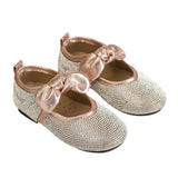 Kids Leather Princess Shoes Toddler Children Soft Soled Shoes Sneakers Girls Rhinestone Dance Shoes Autumn