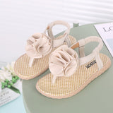Flowers Toddler Sandals Summer Baby Girls Shoes Toddler Infant Beach Sandals Flowers  Princess Shoes Sandals For Children