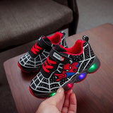 Boys Sneaker Girls Spiderman Kids Led Shoes With Lights Sneaker 2020 Spring Autumn Shoes Children Toddler Baby Girl Shoes