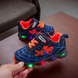 Boys Sneaker Girls Spiderman Kids Led Shoes With Lights Sneaker 2020 Spring Autumn Shoes Children Toddler Baby Girl Shoes