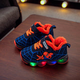 Boys Sneaker Girls Spiderman Kids Led Shoes With Lights Sneaker 2020 Spring Autumn Shoes Children Toddler Baby Girl Shoes