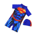 Swimwear Kids One Piece Baby Swimwear Spider Man Super Hero  Swimming Boys Beachwear Baby Sunscreen Quick Dry Bathing Suit