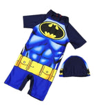 Swimwear Kids One Piece Baby Swimwear Spider Man Super Hero  Swimming Boys Beachwear Baby Sunscreen Quick Dry Bathing Suit