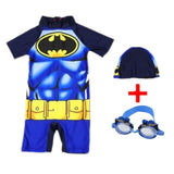Swimwear Kids One Piece Baby Swimwear Spider Man Super Hero  Swimming Boys Beachwear Baby Sunscreen Quick Dry Bathing Suit