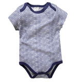 2019 Newborn Baby Boy Clothes Crew Letter Print 6-12Months Baby Toddler Kids Boys Short-Sleeve Onesies Bodysuit