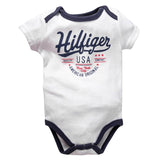 2019 Newborn Baby Boy Clothes Crew Letter Print 6-12Months Baby Toddler Kids Boys Short-Sleeve Onesies Bodysuit