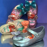 Girls 2020 New Mini Melissa Mermaid Jelly Shoes Kids Beach Sandals Children Princess Candy Non-slip Melissa Sandals SH19107