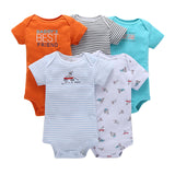 sleeveless bodysuit for summer baby girl clothes newborn boy bodysuits 2020 new born clothing body suit 5pcs/set 6-24 month