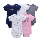sleeveless bodysuit for summer baby girl clothes newborn boy bodysuits 2020 new born clothing body suit 5pcs/set 6-24 month