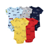 sleeveless bodysuit for summer baby girl clothes newborn boy bodysuits 2020 new born clothing body suit 5pcs/set 6-24 month