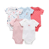 sleeveless bodysuit for summer baby girl clothes newborn boy bodysuits 2020 new born clothing body suit 5pcs/set 6-24 month