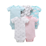 sleeveless bodysuit for summer baby girl clothes newborn boy bodysuits 2020 new born clothing body suit 5pcs/set 6-24 month
