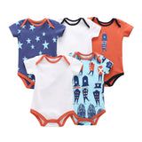 sleeveless bodysuit for summer baby girl clothes newborn boy bodysuits 2020 new born clothing body suit 5pcs/set 6-24 month