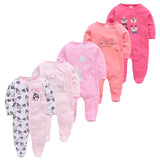 2019 New Baby Sleepers Cotton Pijamas bebe Newborn Baby Girl Boy Clothes robe bebe 3 6 9 12 Month Infant Rompers Clothing