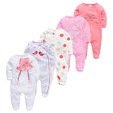 2019 New Baby Sleepers Cotton Pijamas bebe Newborn Baby Girl Boy Clothes robe bebe 3 6 9 12 Month Infant Rompers Clothing