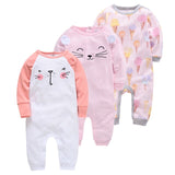 2019 New Baby Sleepers Cotton Pijamas bebe Newborn Baby Girl Boy Clothes robe bebe 3 6 9 12 Month Infant Rompers Clothing