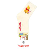 Disney Casual Ladies Socks Cartoon Minnie Mickey Donald Duck Pattern Socks Winnie The Bear In The Tube Cotton Socks