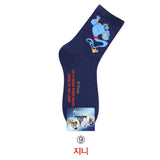 Disney Casual Ladies Socks Cartoon Minnie Mickey Donald Duck Pattern Socks Winnie The Bear In The Tube Cotton Socks