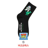 Disney Casual Ladies Socks Cartoon Minnie Mickey Donald Duck Pattern Socks Winnie The Bear In The Tube Cotton Socks