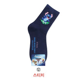 Disney Casual Ladies Socks Cartoon Minnie Mickey Donald Duck Pattern Socks Winnie The Bear In The Tube Cotton Socks