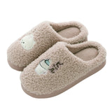 Baby Kids Cotton Indoor Slippers Baby Boys Girls Home Non-Slip Cartoon Pattern Cute Plush Warm Baby Shoes