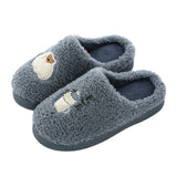 Baby Kids Cotton Indoor Slippers Baby Boys Girls Home Non-Slip Cartoon Pattern Cute Plush Warm Baby Shoes