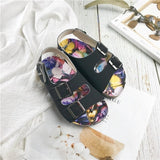 Newborn Infant Baby Boys Sandals Summer Casual Shoes Cotton Print Soft Baby Beach Shoes For 4-10T