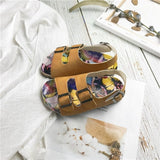 Newborn Infant Baby Boys Sandals Summer Casual Shoes Cotton Print Soft Baby Beach Shoes For 4-10T