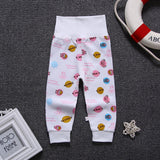 Cartoon High Belly Harem Pants Kids Boy Gril Cotton Leggings Baby High Waist Elastic Trousers Inafnt Abdomen Protector Clothes
