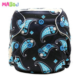 MABOJ Newborn AIO Cloth Diapers Baby AIO Diaper All In One Diaper New born Washarable PUL Double Gussets Nappy Microfibre Insert