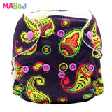 MABOJ Newborn AIO Cloth Diapers Baby AIO Diaper All In One Diaper New born Washarable PUL Double Gussets Nappy Microfibre Insert