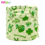 MABOJ Newborn AIO Cloth Diapers Baby AIO Diaper All In One Diaper New born Washarable PUL Double Gussets Nappy Microfibre Insert