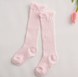 Baby Girl Socks 0-5 Year Toddler Baby Cotton Mesh Breathable Socks Newborn Infant Baby Boy Pure cotton Summer High knee Socks