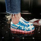 7ipupas 11 Colors Unisex Led shoes Fashion couple led luminous sneakers Zapatos Hombre Led Light Shoe kids boy girl glowing shoe