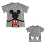 LILIGIRL Dad and Me T-shirt Summer Mother and Daughter Clothes Boys Girls Mickey Minnie Mouse Cotton Top Family Matching Clothes