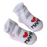 baby socks cotton Infant Boy Girl Slip-resistant Floor Socks Love Mama Papa Letter Socks anti slip sokken skarpetki calcetines