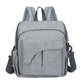 2-in-1 Baby Diaper Bags Baby Dining Seat Folding Waterproof USB Mummy Diaper Bag Dining Seat Pad Maternity Backpacks