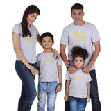 father mother daughter son crown t shirt family matching clothes outfits look daddy mommy and me baby dress king queen princess